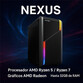 Ordenador Sobremesa Deep Gaming Nexus AMD Ryzen 5 5600G 16GB 1TB SSD Monitor 24'' 120Hz + Combo