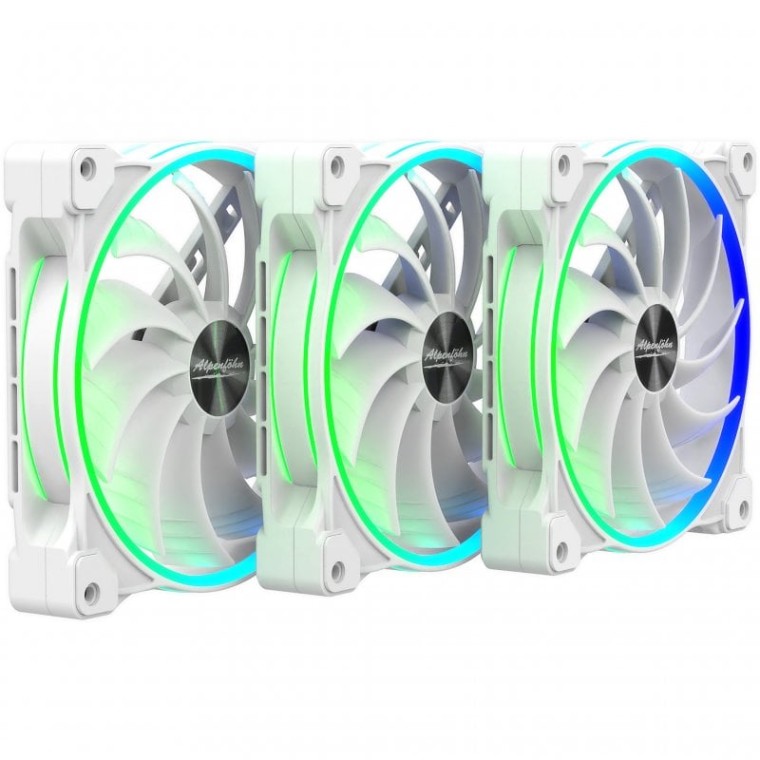 Alpenföhn Wing Boost 3 ARGB White Edition Triple Pack 3 Ventiladores Suplementarios 140mm