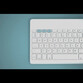 Silver HT Teclado Inalámbrico con Touchpad Blanco/Azul Silver HT Teclado Inalámbrico con Touchpad Blanco/Azul