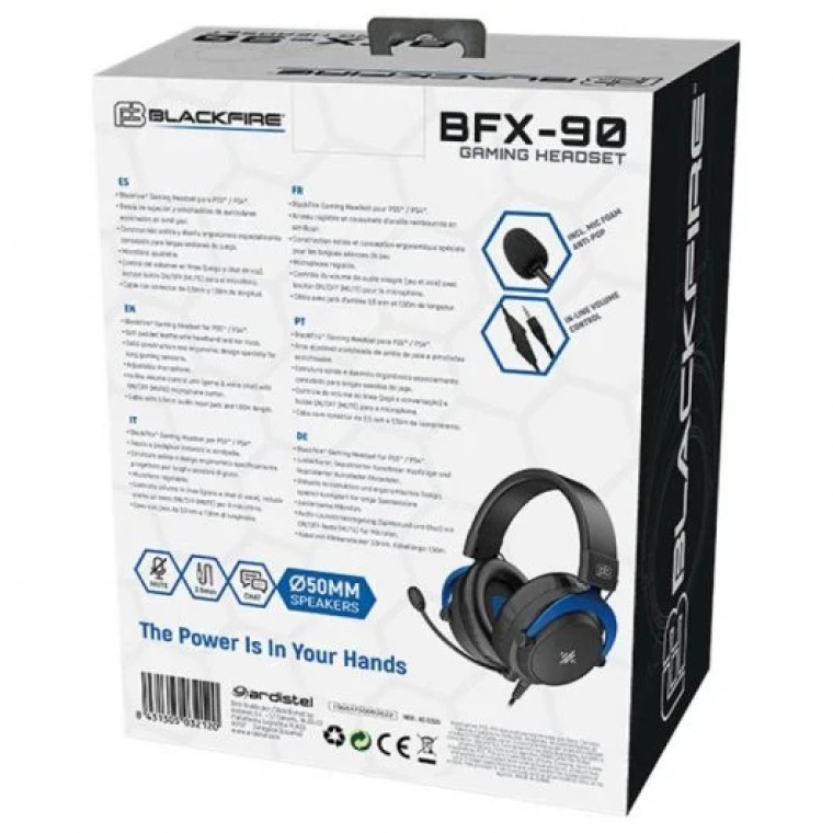 Blackfire BFX-90 Auriculares Gaming para PS5/PS4