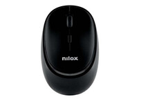 Ratón Wireless Bluetooth Negro 1600DPI Recargable Click Silencioso 4 Botones