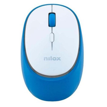 Ratón inalámbrico Bluetooth Azul Recargable 1600 DPI Clic silencioso 4 Botones Ratón inalámbrico Bluetooth Azul Recargable 1600 DPI Clic silencioso 4 Botones