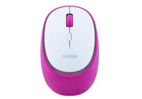 Ratón Wireless Bluetooth Rosa Recargable 1600 DPI Clic Silencioso 4 Botones