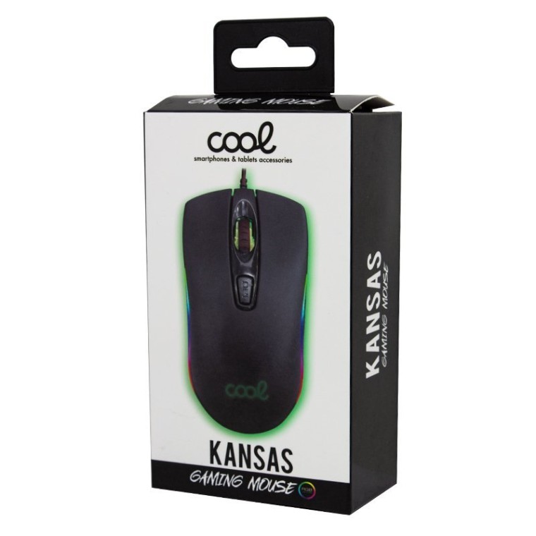 Cool Kansas Ratón Gaming USB Negro