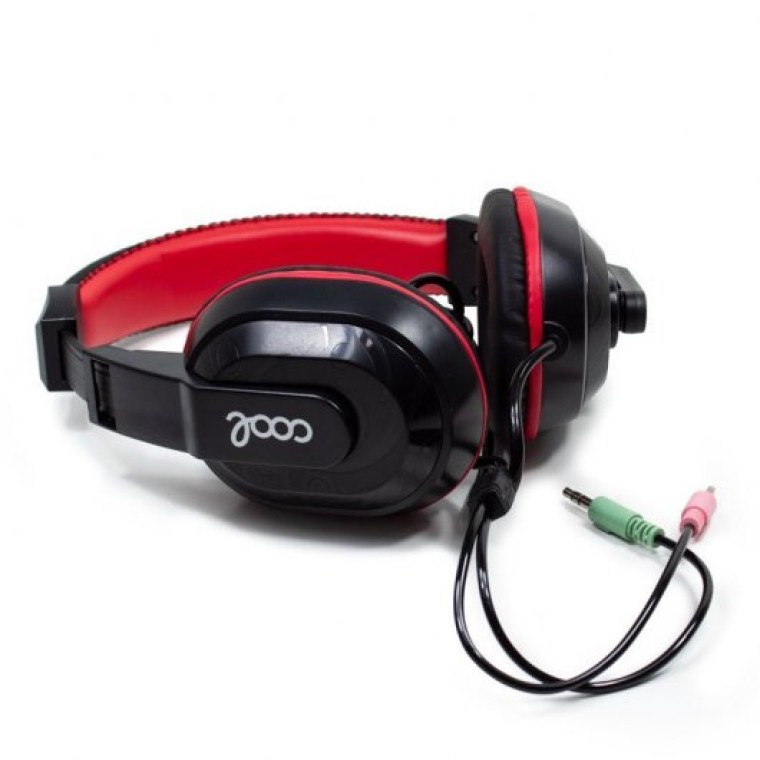 Cool Dublin Auriculares Stereo Oficina Negro/Rojo