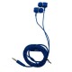 Cool Auriculares Metalizado Stereo 3,5mm Con Micro Azul