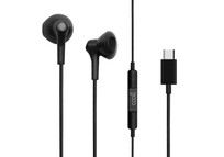 Cool Auriculares de Botón Stereo Digital con Micro USB-C Negros