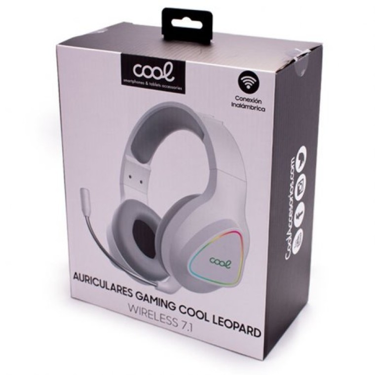 Cool Leopard Auriculares Inalámbricos Gaming 7.1 PC/PS4/PS5/Xbox Blancos