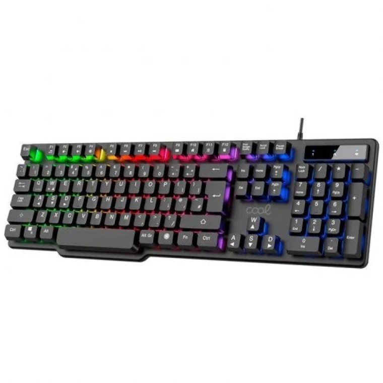 Cool Town Pack Gaming Teclado RGB Español + Auriculares + Ratón + Alfombrilla