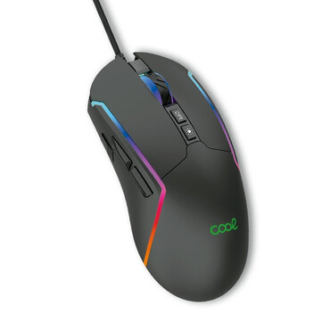 Cool Strip Ratón USB Gaming RGB Negro