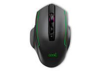 Cool Lagoon Ratón Wireless + Bluetooth 2 en 1 Gaming LED RGB Negro