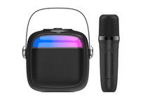 Cool Mini Karaoke Altavoz Bluetooth con Karaoke 6W + Micrófono Negro