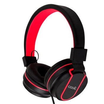 Auricular Headset Cool Toronto Auriculares con Micrófono Jack 3.5mm Negro/Rojo Auricular Headset Cool Toronto Auriculares con Micrófono Jack 3.5mm Negro/Rojo