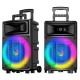 Cool Fest Altavoz Universal Bluetooth 60W RGB (2 Micrófonos + Mando)