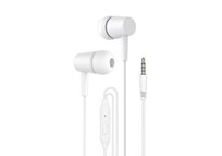 Cool Bear Stereo Auriculares 3,5 mm con Micrófono Blancos