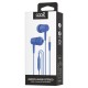 Cool Bear Stereo Auriculares 3,5 mm con Micrófono Azul