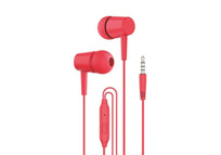 Cool Bear Stereo Auriculares 3,5 mm con Micrófono Rojos