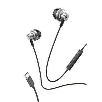 Cool Metal Stereo Auriculares USB-C con Micrófono Plateados Cool Metal Stereo Auriculares USB-C con Micrófono Plateados