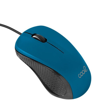 Cool Wired Ratón con cable USB Azul