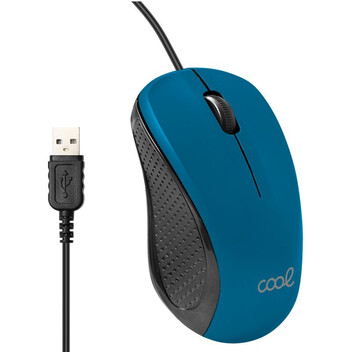 Cool Wired Ratón con cable USB Azul