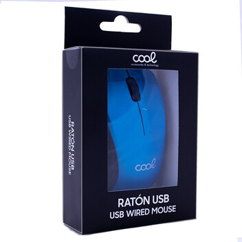 Cool Wired Ratón con cable USB Azul