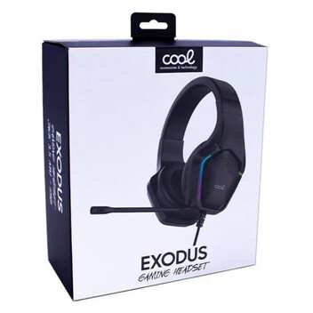 COOL Exodus Auriculares Stereo Gaming Led RGB PC / PS4 / PS5 / Xbox + Adaptador de Audio COOL Exodus Auriculares Stereo Gaming Led RGB PC / PS4 / PS5 / Xbox + Adaptador de Audio