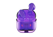 Cool Crystal Auriculares Stereo Bluetooth Earbuds Violetas