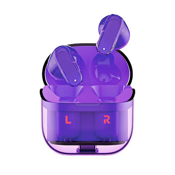 Cool Crystal Auriculares Stereo Bluetooth Earbuds Violetas