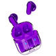 Cool Crystal Auriculares Stereo Bluetooth Earbuds Violetas