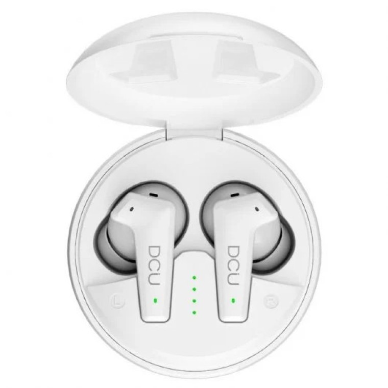 DCU Tecnologic Feedforward Auriculares Inalámbricos Blancos