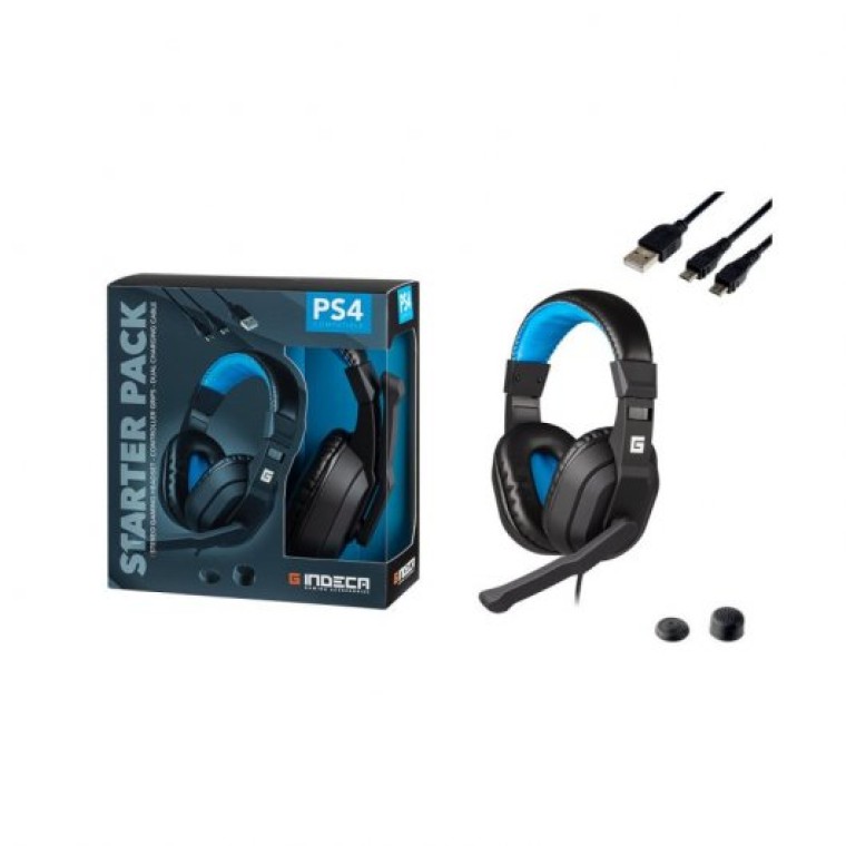 Indeca Gaming Starter Pack Auriculares Gaming para PS4