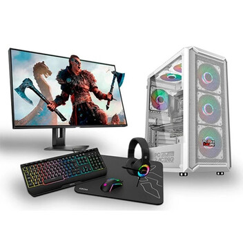 PC Racing Pack Gaming Intel Core i5-11400F/8GB/256GB SSD + 1TB HDD/GTX 1650 + Monitor 24" LED FullHD