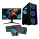 PC Racing Pack PC Gaming AMD Ryzen 5 4600G/16GB/1TB+256GB SSD + Pantalla 24" + Teclado + Ratón + Aur