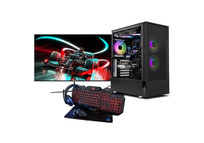 PC Racing Gaming AMD Ryzen 5 4500G/16GB/1TB SSD/GTX 1650 + Monitor 24" FullHD + Combo Gaming