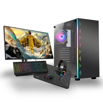 PC Racing Pack Ofimática Pro AMD Ryzen 3 3200G/16GB/1TB+480GB SSD + Monitor 24" FHD + Combo Gaming PC Racing Pack Ofimática Pro AMD Ryzen 3 3200G/16GB/1TB+480GB SSD + Monitor 24" FHD + Combo Gaming