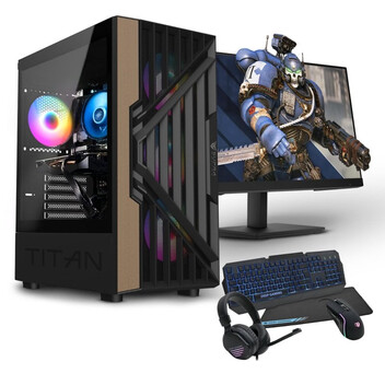 Ordenador Sobremesa PC Racing Gaming AMD Ryzen 5 3600/16GB/1TB SSD/RX 6600 + Monitor 27" FullHD + Co