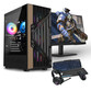 Ordenador Sobremesa PC Racing Gaming AMD Ryzen 5 5600G/32GB/2TB SSD + Monitor 27" FullHD + Combo Gam