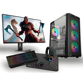Ordenador Sobremesa PC Racing AMD Ryzen 7 8700G/16GB/1TB SSD/RTX 4060 + Monitor 24" FullHD + Combo G