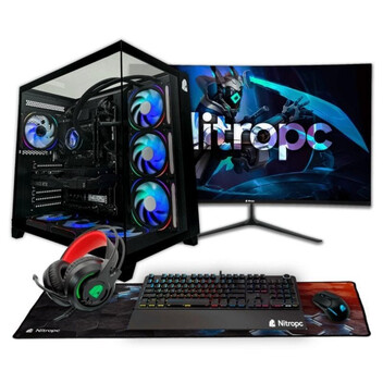 Ordenador Sobremesa PC Sobremesa Nitropc Pack Diamond i7-12700KF 32GB 2TB NVMe RTX 5060 Monitor 27"