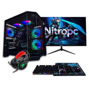 Ordenador Sobremesa PC Sobremesa NitroPC Pack Gold Plus i5-14400F 16GB 1TB SSD RX 6600 8GB Monitor 2