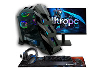 Ordenador Sobremesa Nitropc Pack Nitro Plus v2 AMD Ryzen7 9800X3D/32GB/2TB M2/RTX5080/Monitor 27"/Wi