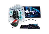 Ordenador Sobremesa PC Sobremesa NitroPC Pack Silver Ryzen 5 5500 16GB 1TB NVMe RTX 3050 Monitor 24"