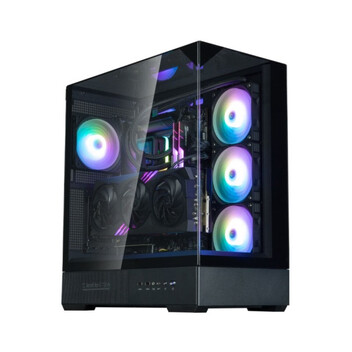 Torre PC Caja Zalman P40 Prism Atx 3xvent 120mm Argb 2xusb 3.0 Negro Sin Fuente