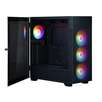 Torre PC Caja Zalman S5 Neo Atx 4xvent 120mm Argb 2xusb 3.0 Negro Sin Fuente