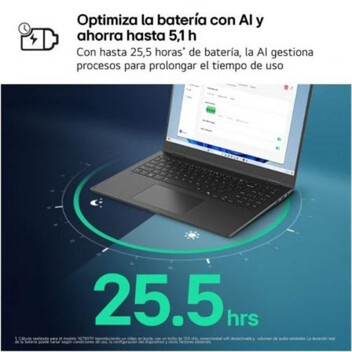 Portátil LG Gram 16Z90TS-G.AU99B 16" Intel Core Ultra 9 32GB 1TB SSD Gris AI Copilot+ WiFi 7 Portátil LG Gram 16Z90TS-G.AU99B 16" Intel Core Ultra 9 32GB 1TB SSD Gris AI Copilot+ WiFi 7
