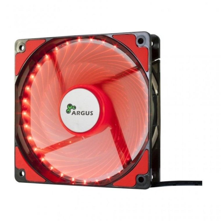 Inter-Tech L-12025 Ventilador 120mm LED Rojo