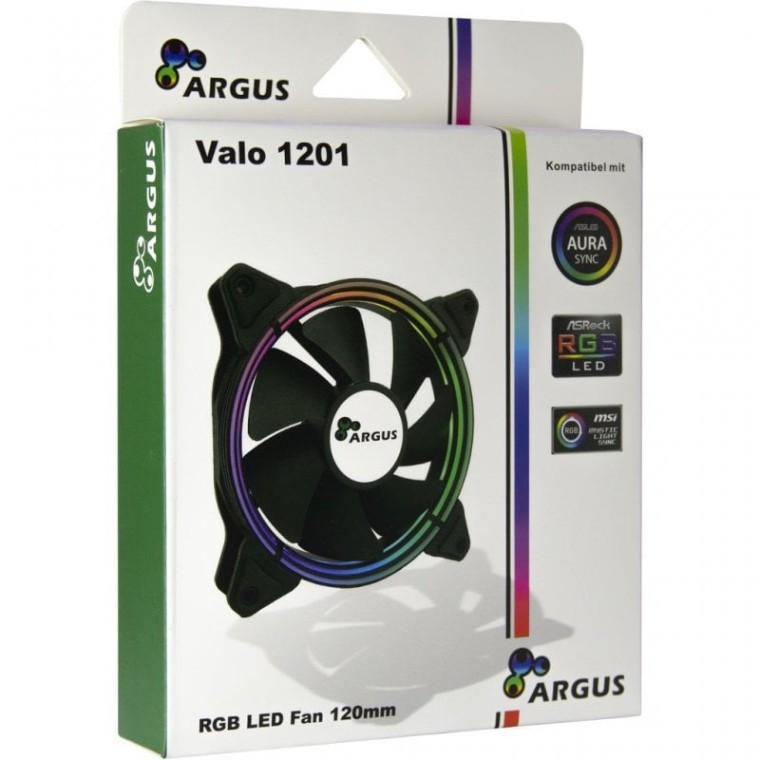 Inter-Tech Valo 1201 RGB Ventilador 120mm