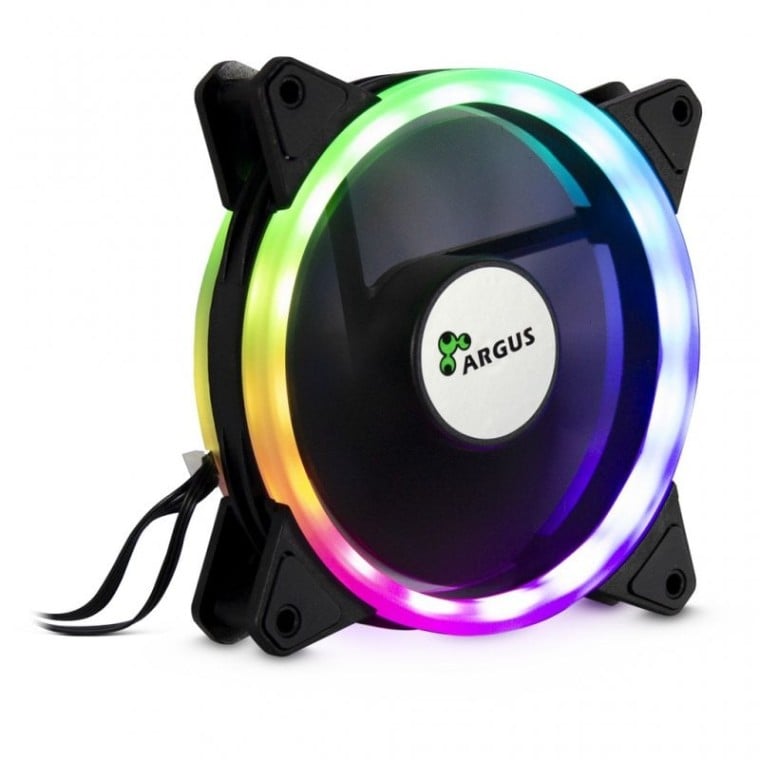 Inter-Tech Argus RS-041 RGB Ventilador 120mm Negro