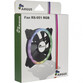Inter-Tech Argus RS-051 RGB Ventilador 120mm Negro