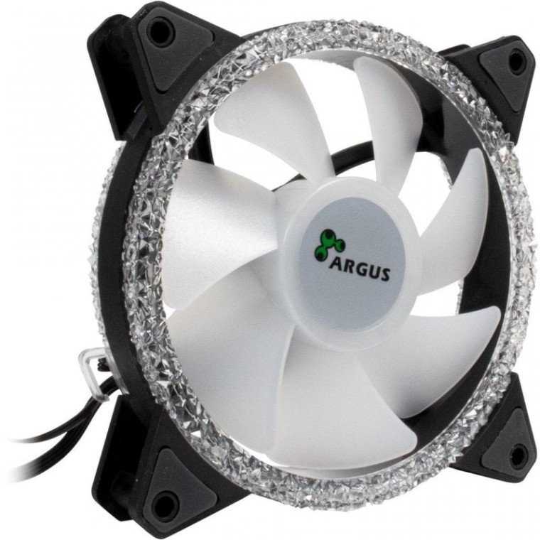 Inter-Tech Argus RS-071 RGB Ventilador RGB con Efecto Cristal 120mm